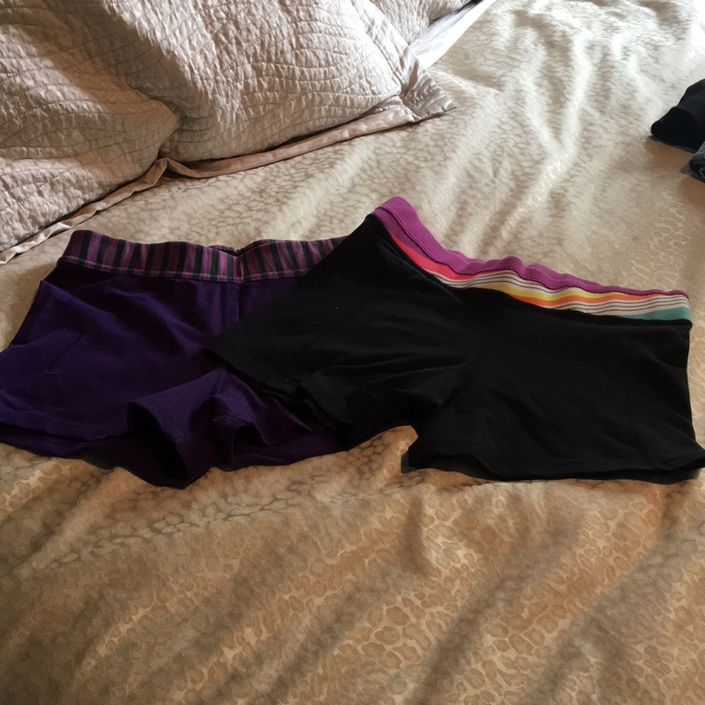 Purple and Black Lululemon Shorts
